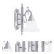 French Regency 1 Light 6 inch Polished Chrome Single Sconce Wall Light