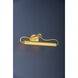 Berun 30 watt 28.25 inch Aged Brass Picture Light Wall Light