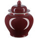 Oxblood 11.75 X 9.5 inch Temple Jar, Small