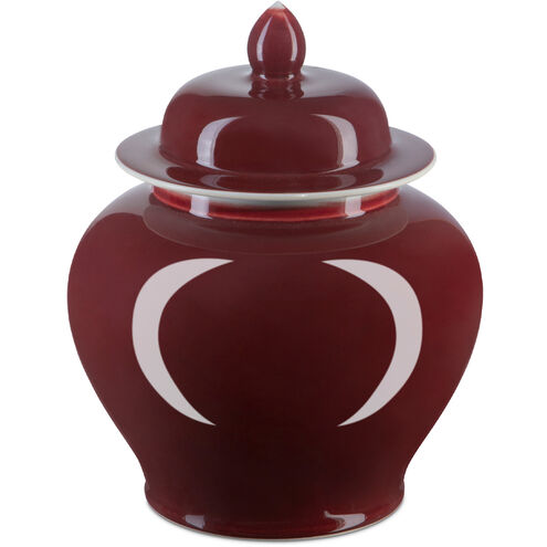Oxblood 11.75 X 9.5 inch Temple Jar, Small