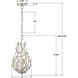 Broche 3 Light 9 inch Antique Silver Chandelier Ceiling Light