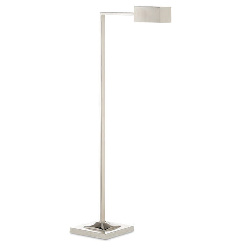 Ruxley 44 inch 25 watt Polished Nickel Floor Lamp Portable Light