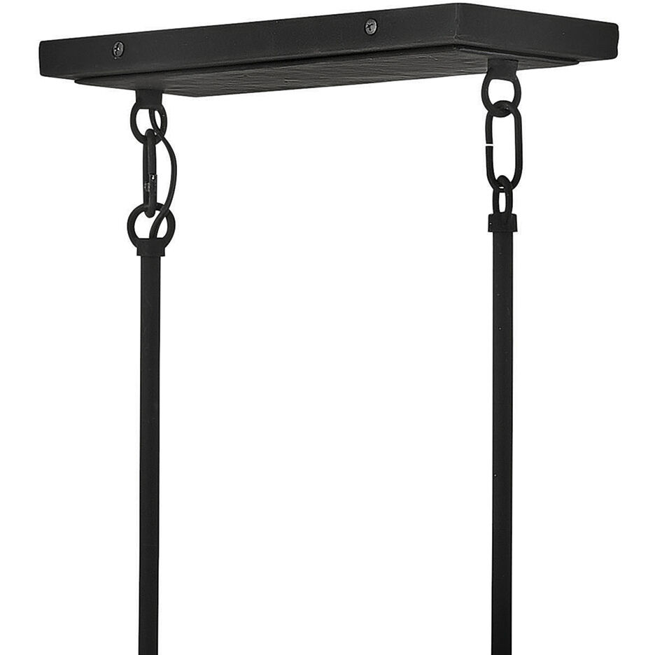 Beaumont 10 Light 48 inch Black Indoor Linear Chandelier Ceiling Light