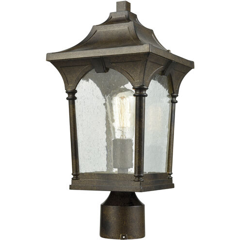 Loringdale 1 Light 17 inch Hazelnut Bronze Outdoor Post Light