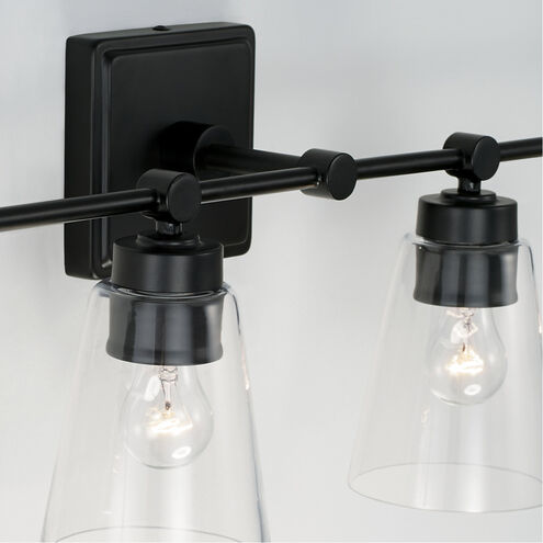 Rory 4 Light 33 inch Matte Black Vanity Light Wall Light