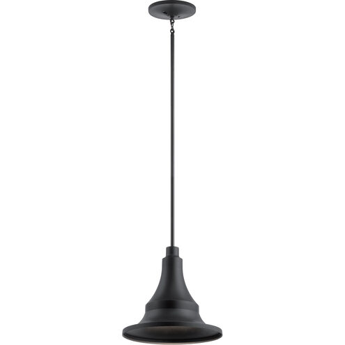 Hampshire 1 Light 16 inch Textured Black Outdoor Hanging Pendant