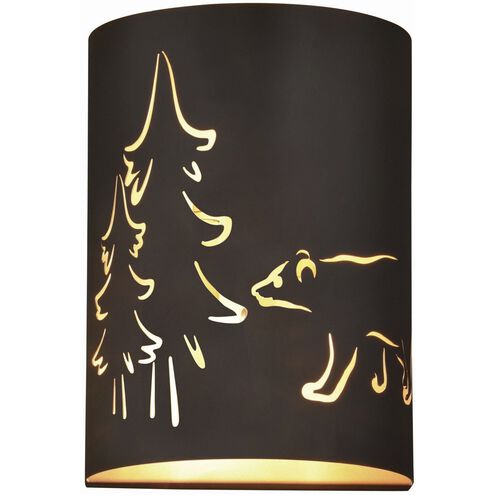 Katmai LED 5 inch Noble Bronze and Brass Gold Wall Light