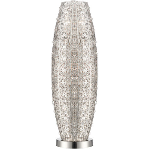 Masura 27 inch 100.00 watt Polished Nickel Table Lamp Portable Light