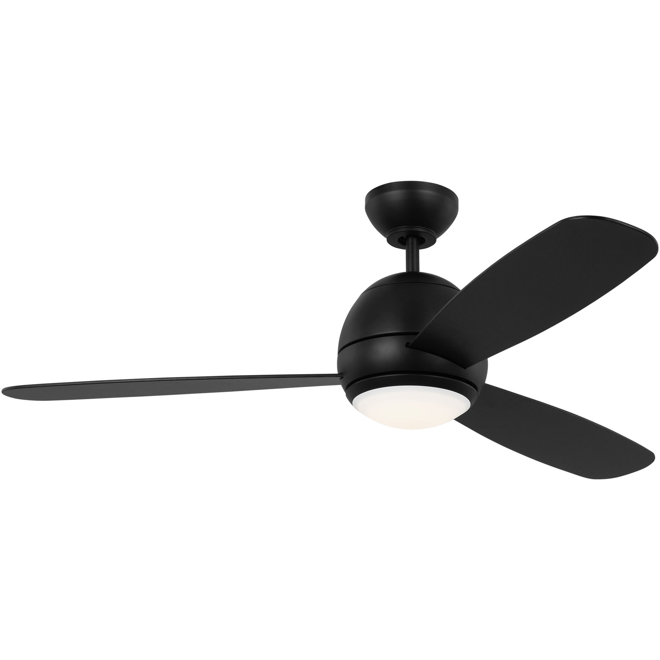Orbis 52 LED 52 inch Midnight Black Indoor/Outdoor Ceiling Fan