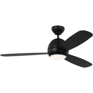 Orbis 52 LED 52 inch Midnight Black Indoor/Outdoor Ceiling Fan