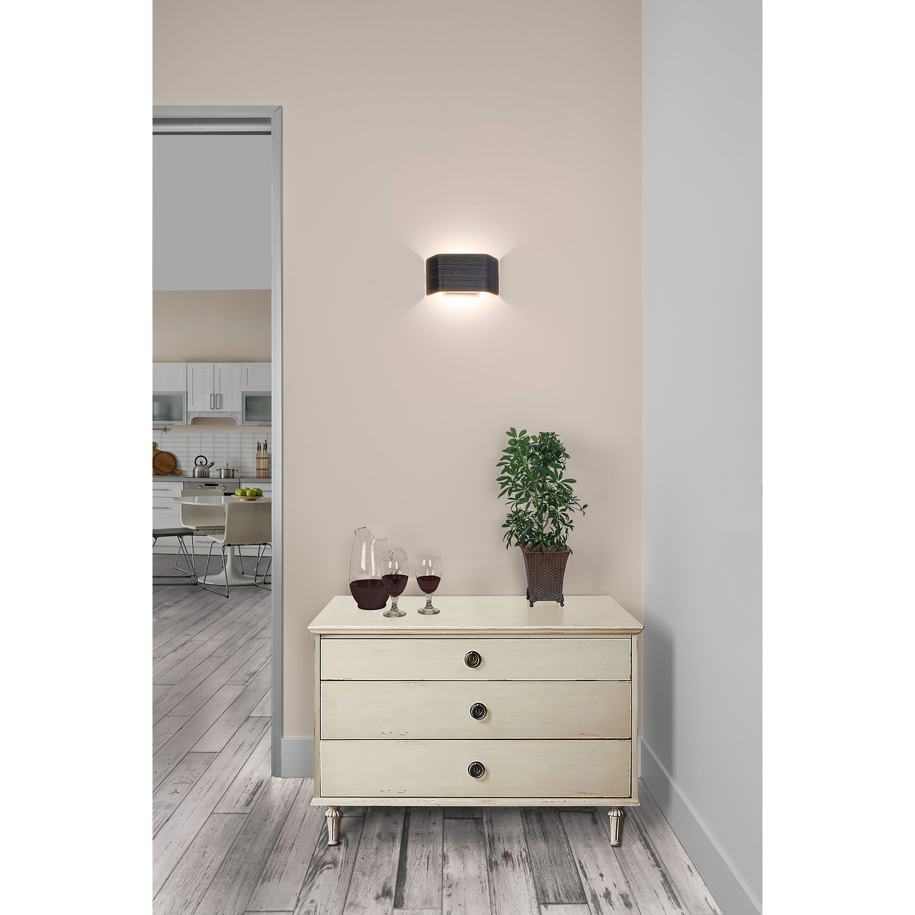 Zen LED Wall Sconce Wall Light in Black