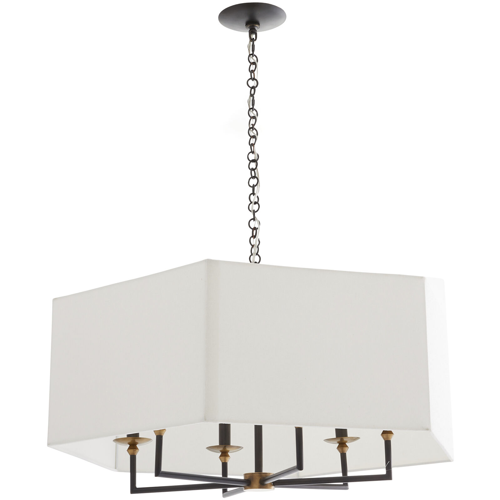 Oxford 6 Light 32 inch Bronze Chandelier Ceiling Light