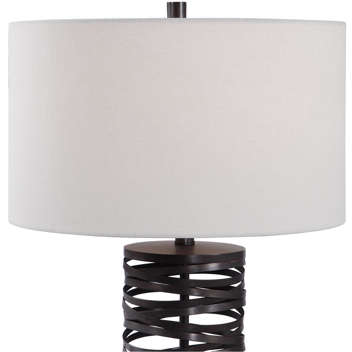 Alita 30 inch 150 watt Rust Black Table Lamp Portable Light