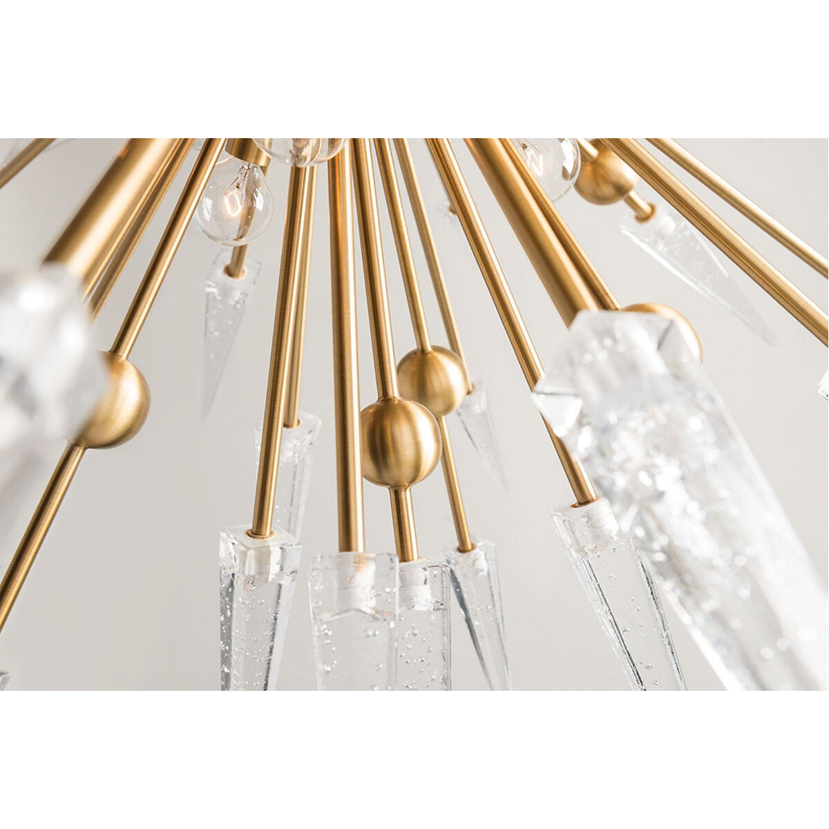 Sparta 18 Light 48 inch Aged Brass Chandelier Ceiling Light