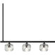 Aragon 7 Light 56 inch Matte Black Linear Chandelier Ceiling Light