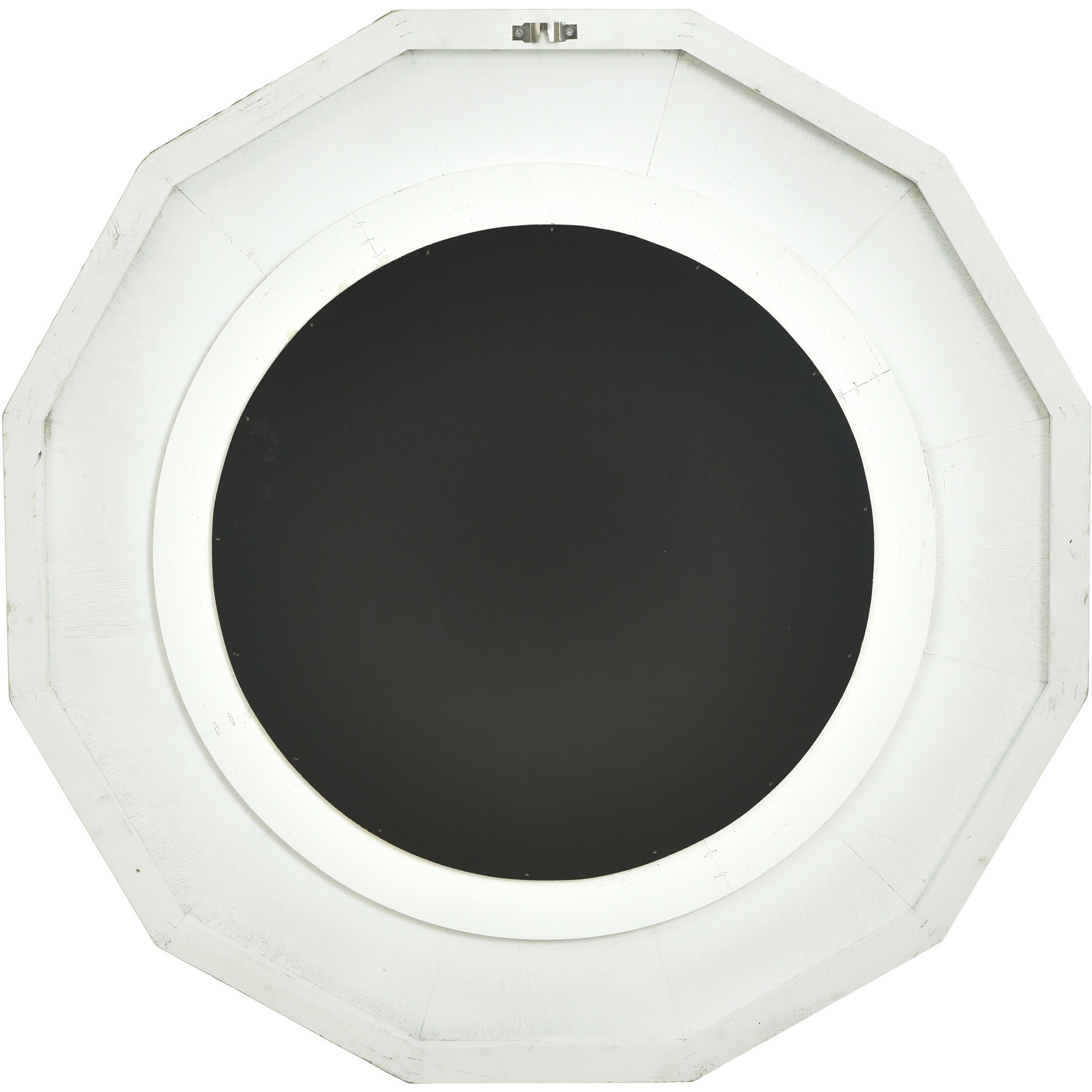 Montauk 33 X 33 inch Gray/Cream/Blue Wood Wall Mirror