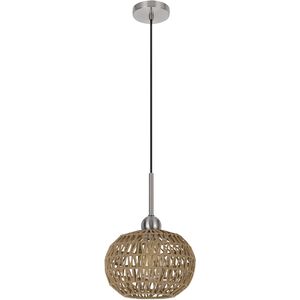 Medan 1 Light 10 inch Brushed Steel Pendant Ceiling Light