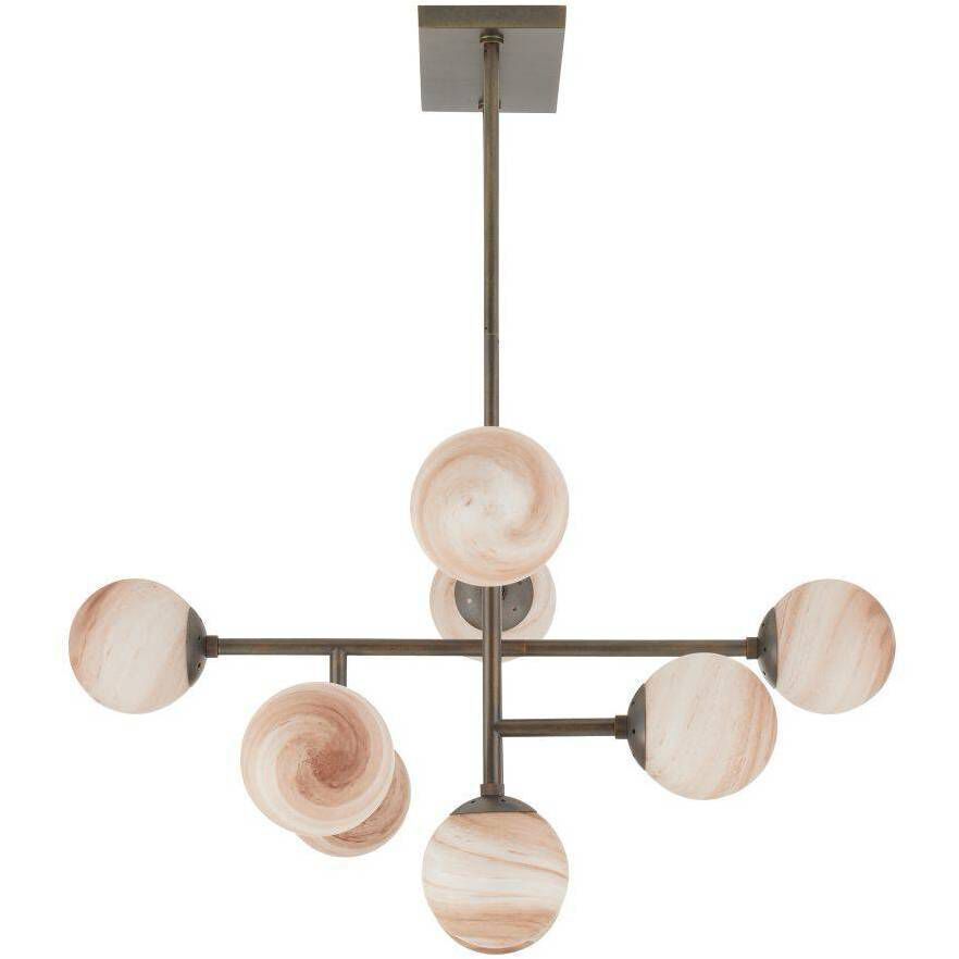 Hadden 9 Light 36 inch Bronze Chandelier Ceiling Light