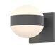 Reals LED 6 inch Textured Gray Indoor-Outdoor Sconce, Inside-Out