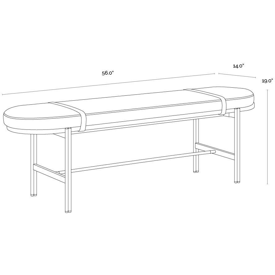 Elaine Polo Club Muslin Bench