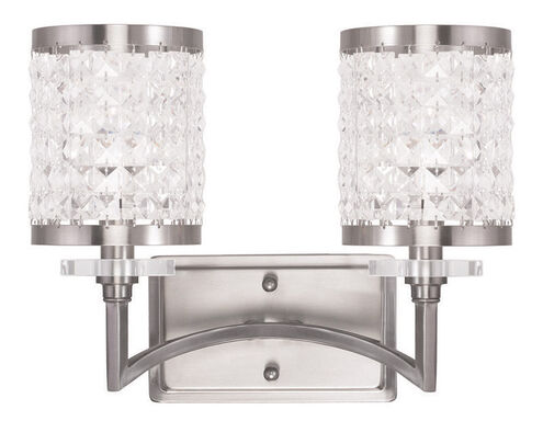 Grammercy 2 Light 14 inch Brushed Nickel Bath Vanity Wall Light