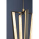 Edgemere LED 16 inch Aged Brass and Distressed Bronze Pendant Ceiling Light