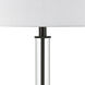 Roseden Court 62 inch 150 watt Clear with Matte Black Floor Lamp Portable Light