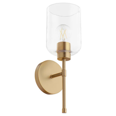 Tribute 1 Light 5 inch Aged Brass Wall Sconce Wall Light