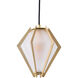 Canada 1 Light 7 inch Gold Pendant Ceiling Light