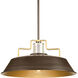 Archives 1 Light 18.13 inch Antique Bronze Pendant Ceiling Light
