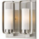 Aideen 2 Light 9 inch Brushed Nickel Wall Sconce Wall Light