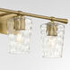 Goodwin 3 Light 25.19 inch Aged Brass Vanity Light Wall Light