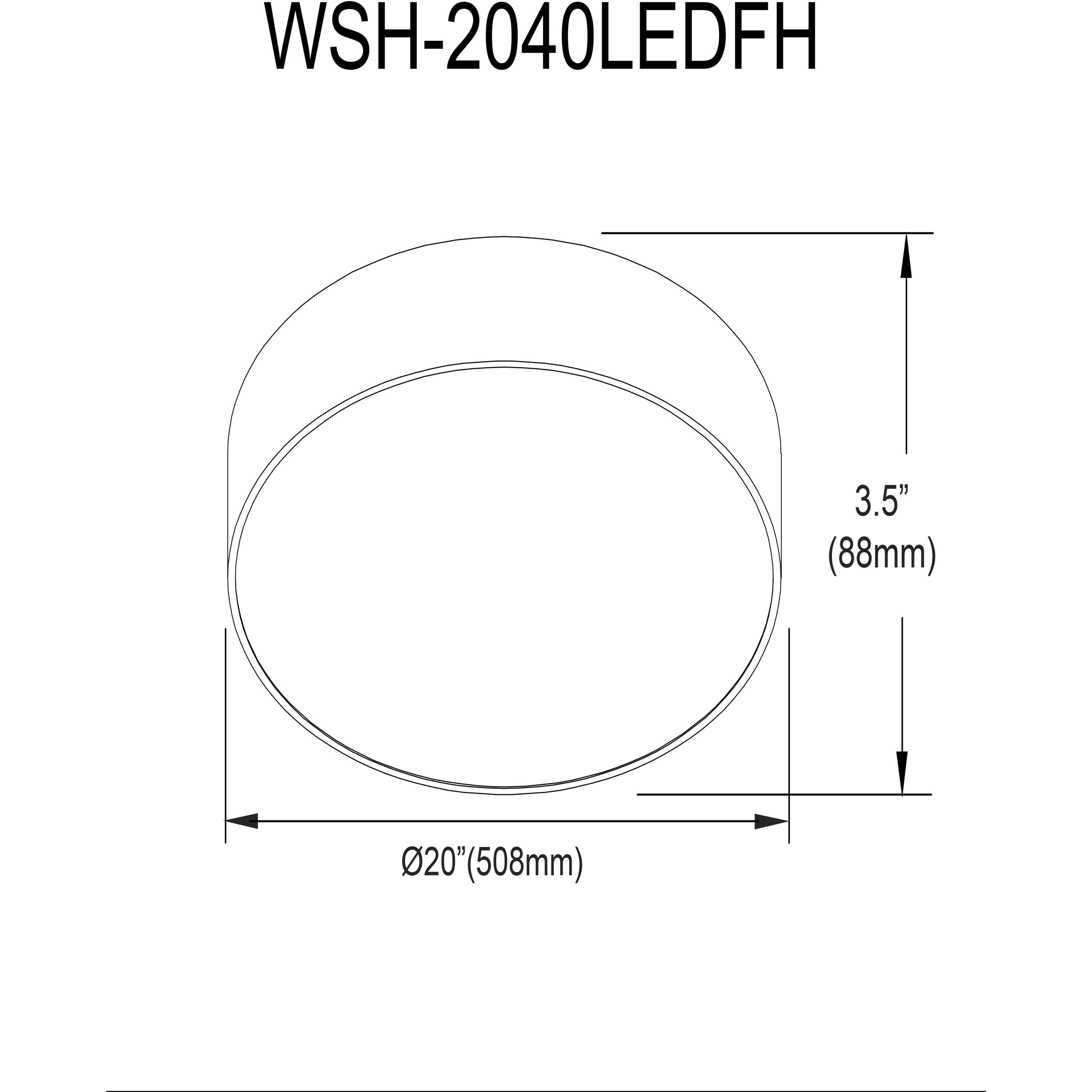 Walsh LED 20 inch Aged Brass Flush Mount Ceiling Light