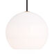 Sean Lavin Sedona 12.4 inch Aged Brass Pendant Ceiling Light in Incandescent, White Glass