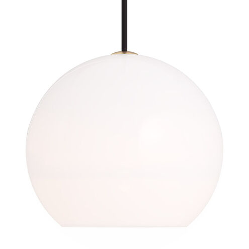 Sean Lavin Sedona 12.4 inch Aged Brass Pendant Ceiling Light in Incandescent, White Glass