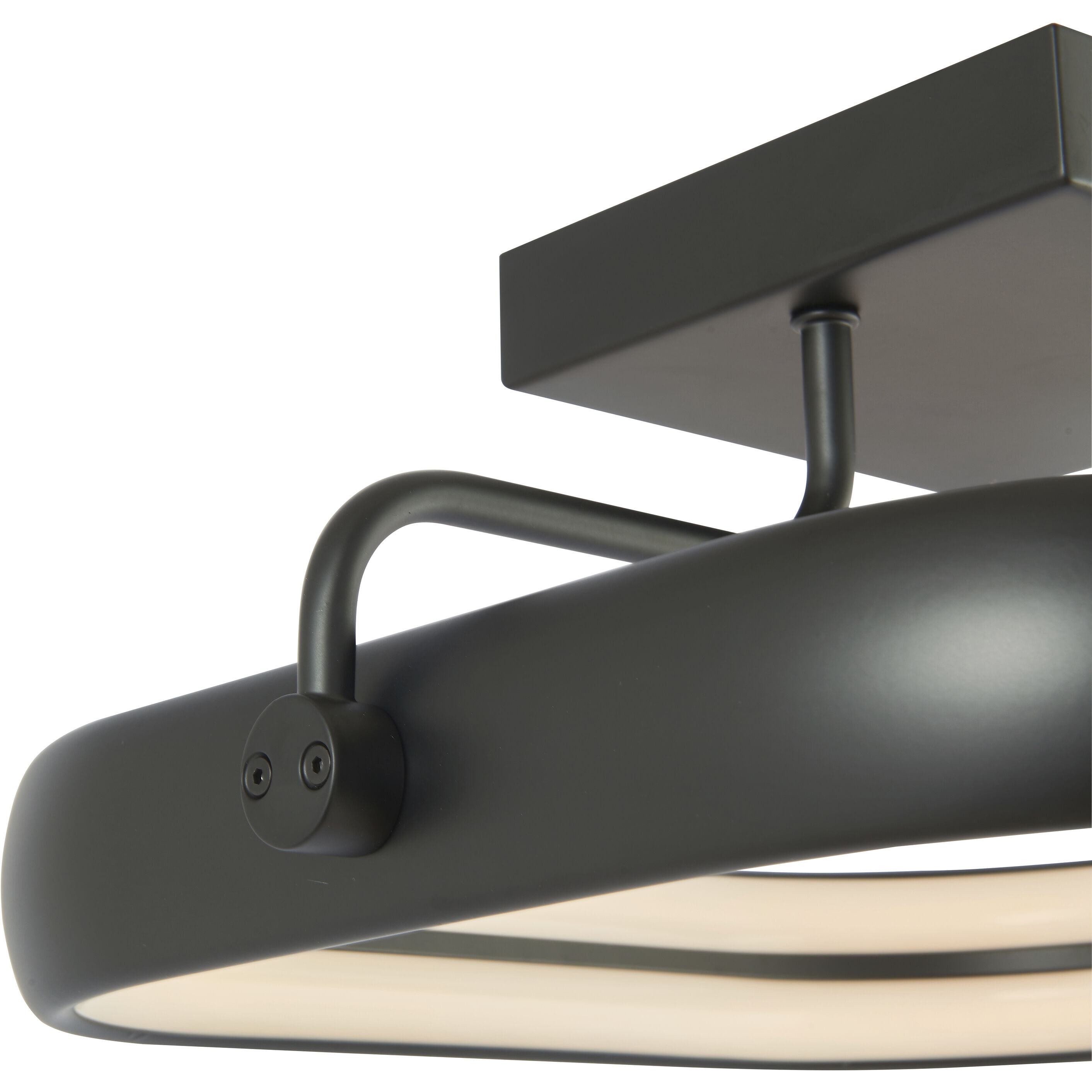 Rave LED 14 inch Matte Black Flush Mount Ceiling Light