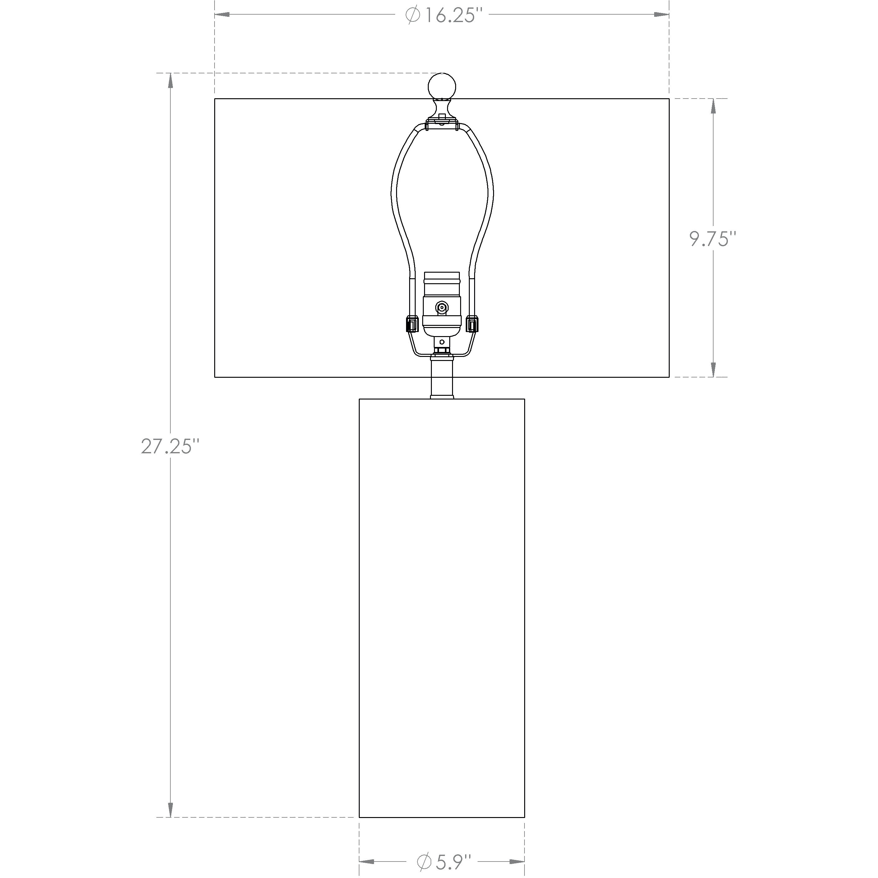 Barrett 27.25 inch 150.00 watt Pearlescent Graduated Table Lamp Portable Light