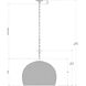 Piero 1 Light 16 inch White Chandelier Ceiling Light, Small