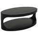 Eclipse 49 X 29 inch Matte Black Coffee Table, Oval