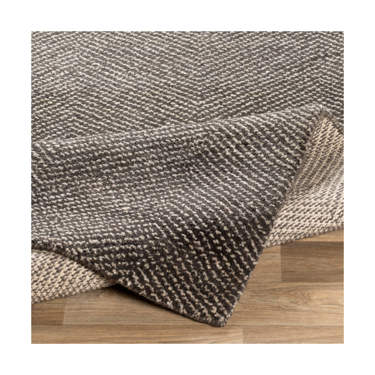 Parma 72 X 48 inch Charcoal/White Rugs