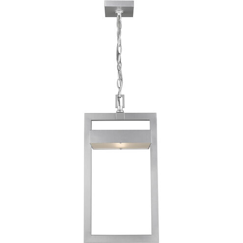 Luttrel LED 10.5 inch Silver Outdoor Chain Mount Ceiling Fixture