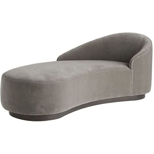 Turner Sharkskin Chaise, Left Arm