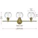 Collier 3 Light 28 inch Satin Gold Bath Sconce Wall Light