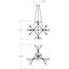 Proton LED 40 inch Satin Nickel Pendant Ceiling Light