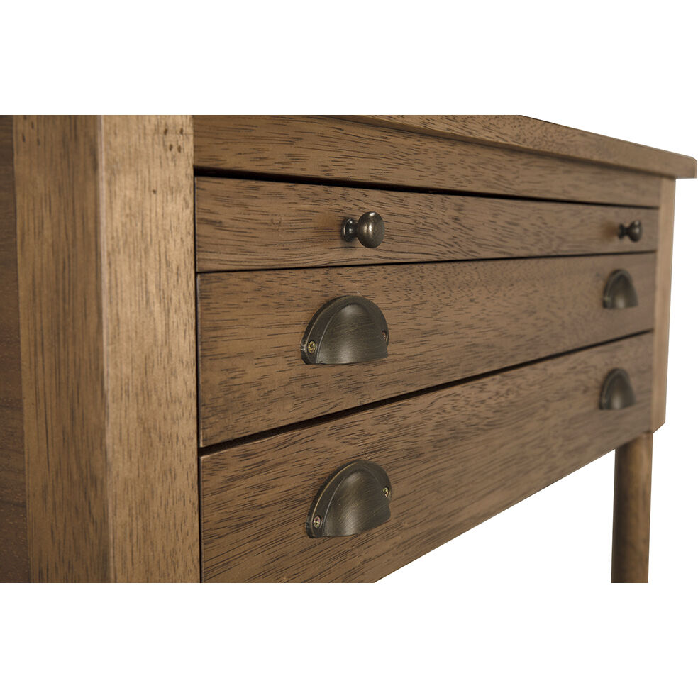 Artemio 32 X 28 inch Dark Walnut Side Table