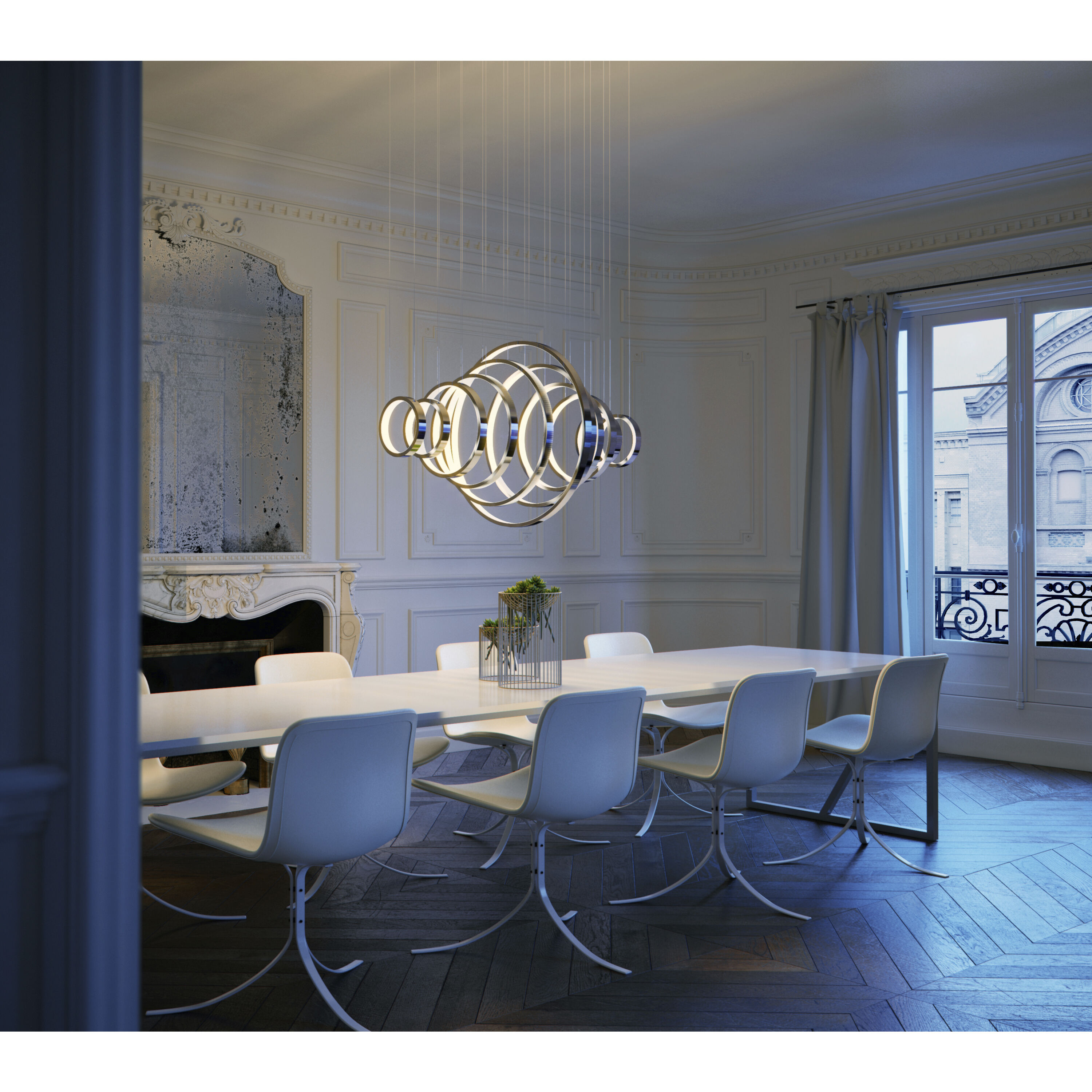 Hoops LED Linear Pendant Ceiling Light