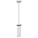 Waterfall 1 Light 5.88 inch Polished Nickel Mini Pendant Ceiling Light