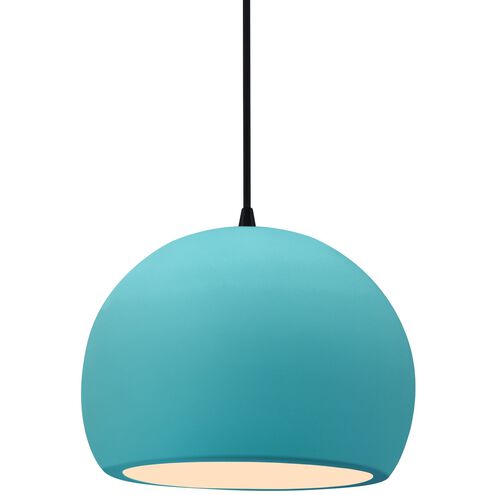 Radiance LED 7 inch Reflecting Pool and Matte Black Pendant Ceiling Light