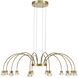Yep Vario 12 Light 37.5 inch Titanium Gold Chandelier Ceiling Light