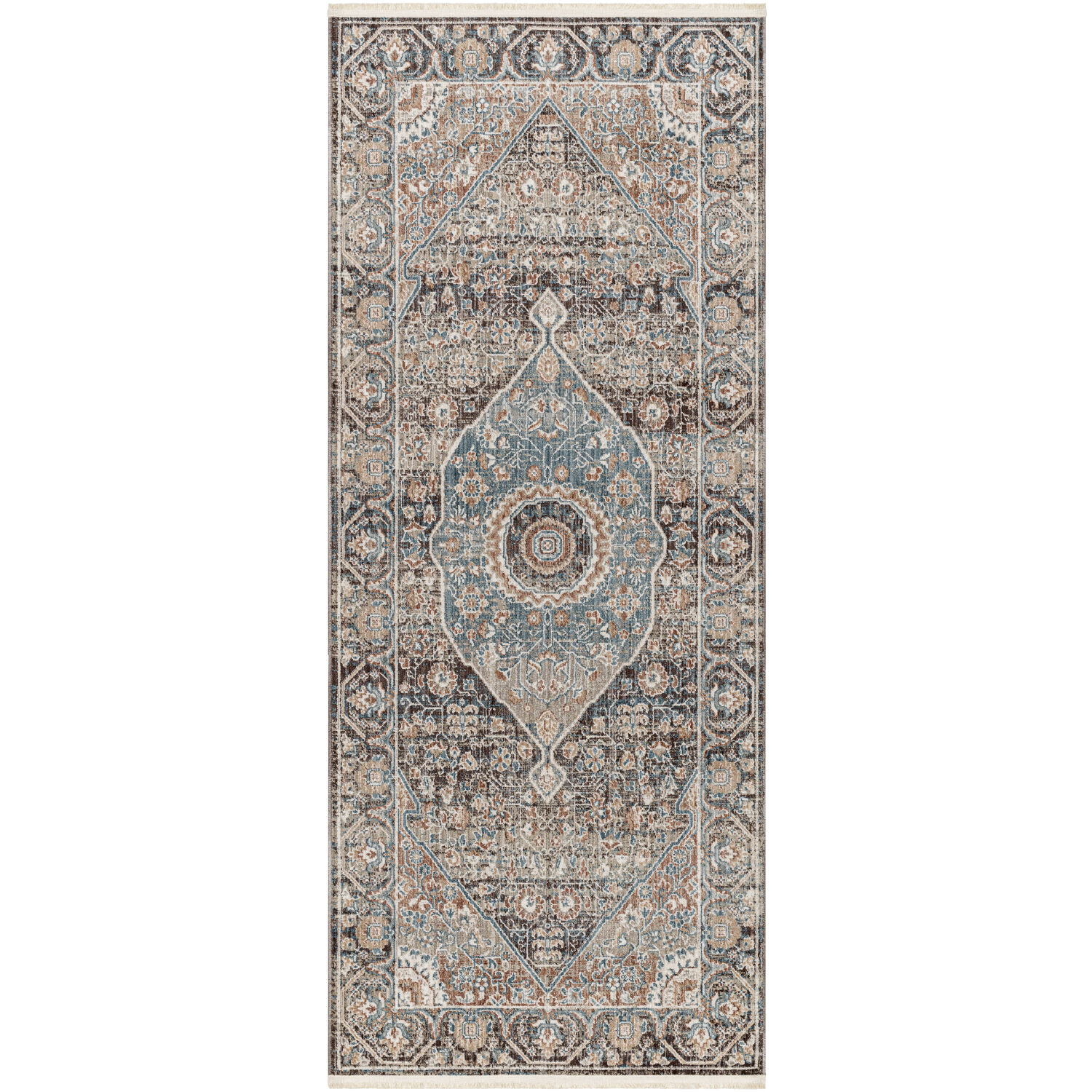 Carlisle 94 X 35 inch Taupe Rug, Runner